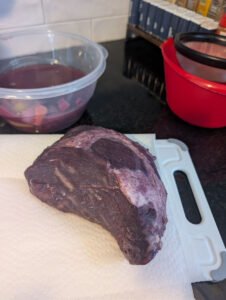 Prepping for searing