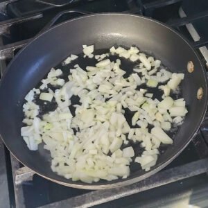 Sauteeing onions