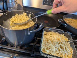 Straining the Spaetzle