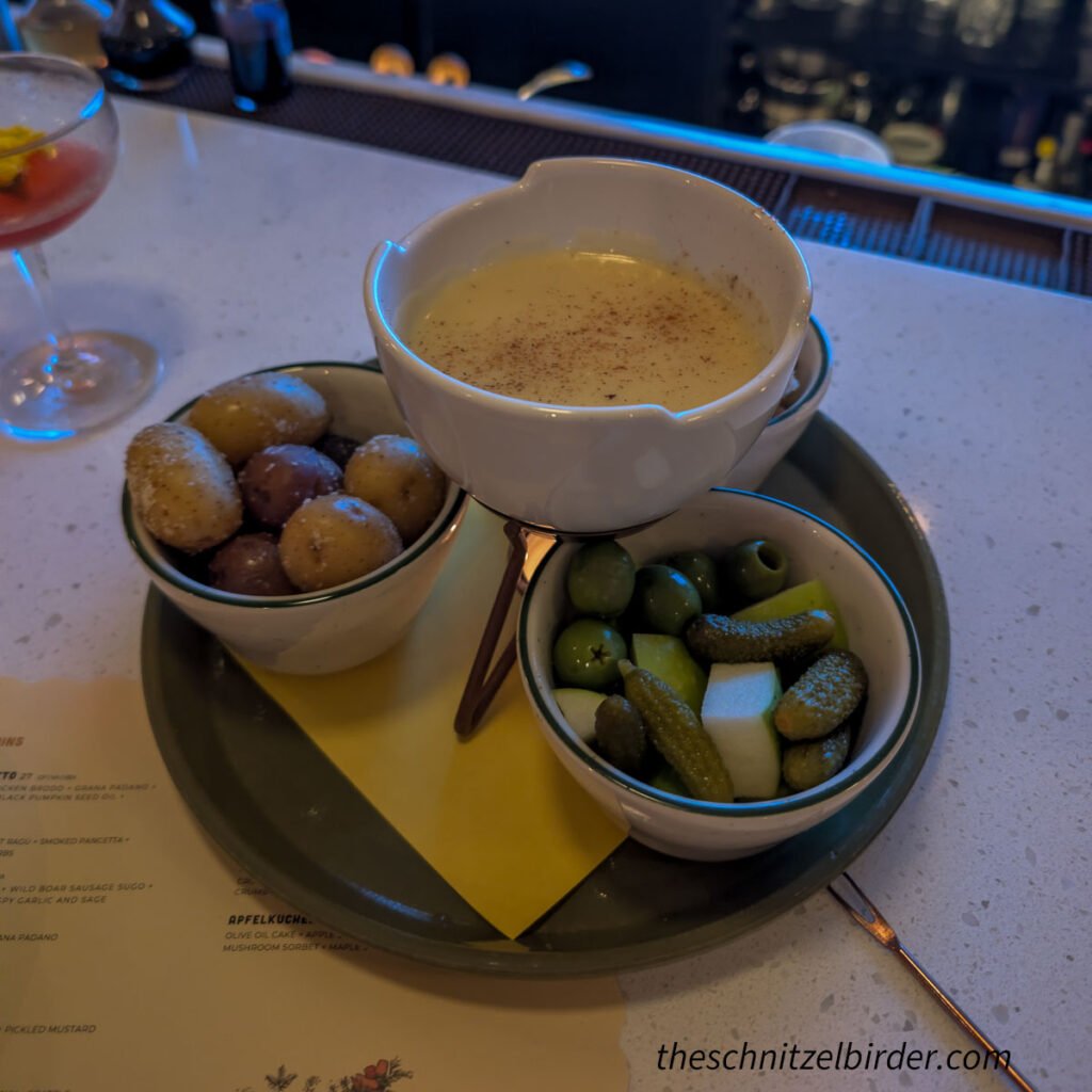 Cheese Fondue at Alpino in Corktown Detroit