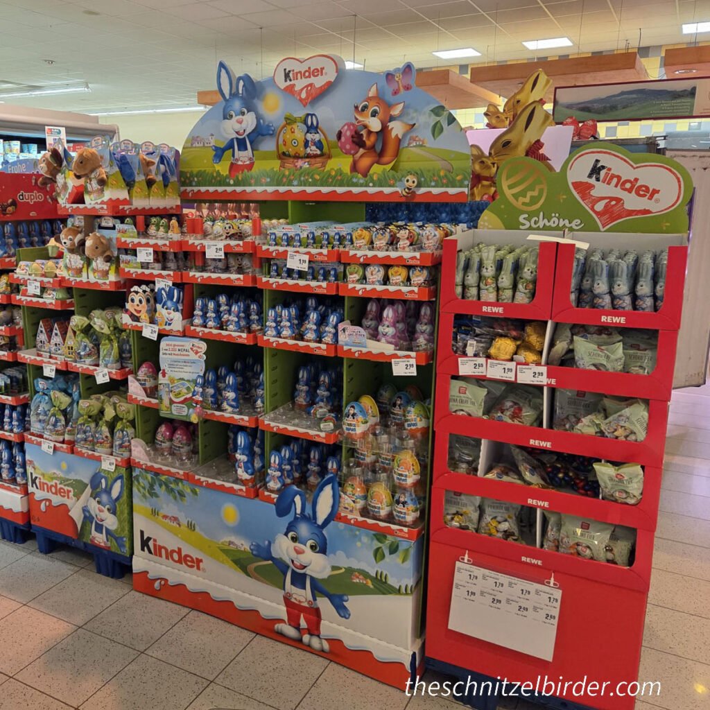 German Easter Candy: Lots of Kinder products