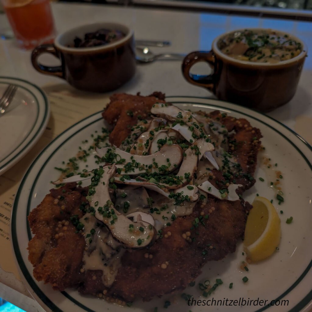 Wiener Schnitzel at Alpino in Corktown Detroit