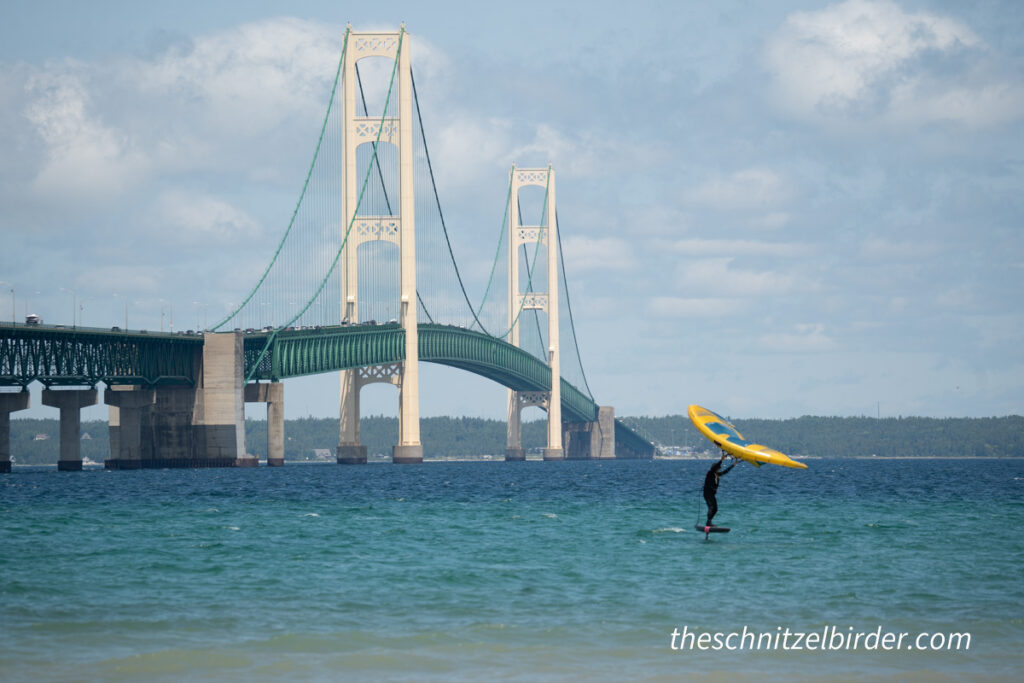 The Mackinac Bridge, just east of Wilderness State Park