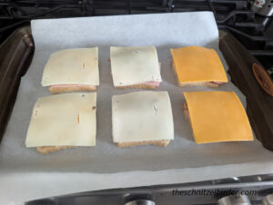 Adding the cheese